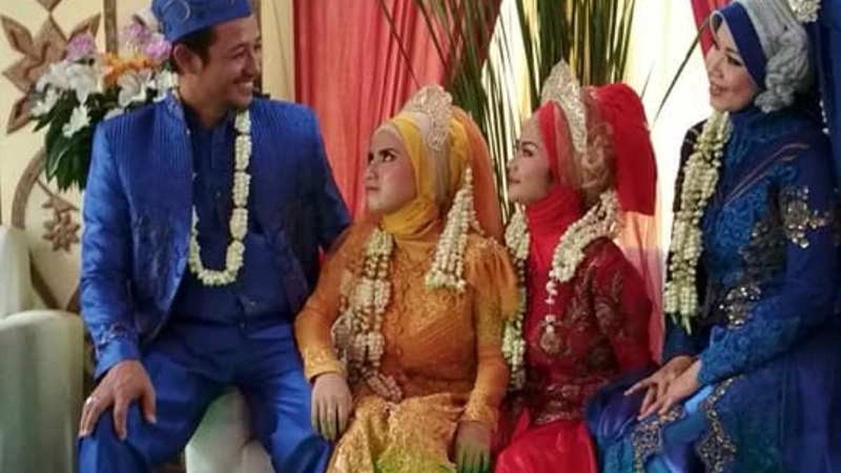 Heboh! Satu Akad untuk Tiga Mempelai, Pria Ini Langsung Nikahi Tiga Wanita Sekaligus